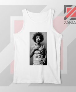 Jimi Hendrix Team 27 Sonics White Tank Top