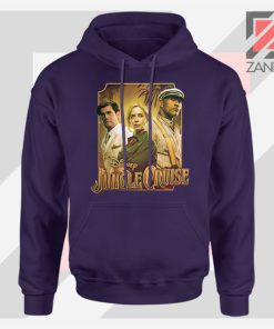 Jungle Cruise Characters Navy Blue Hoodie