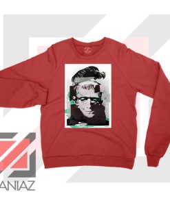 New Monsters Frankenstein Portrait Red Sweater