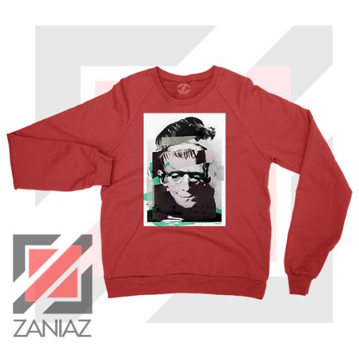 New Monsters Frankenstein Portrait Red Sweater