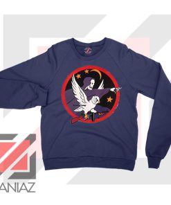 Night Fighter Squadron Owl Navy Blue Sweatshirt