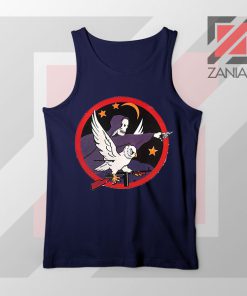 Night Fighter Squadron Owl Navy Blue Tank Top