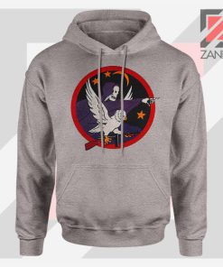 Night Fighter Squadron Owl Sport Grey Hoodie