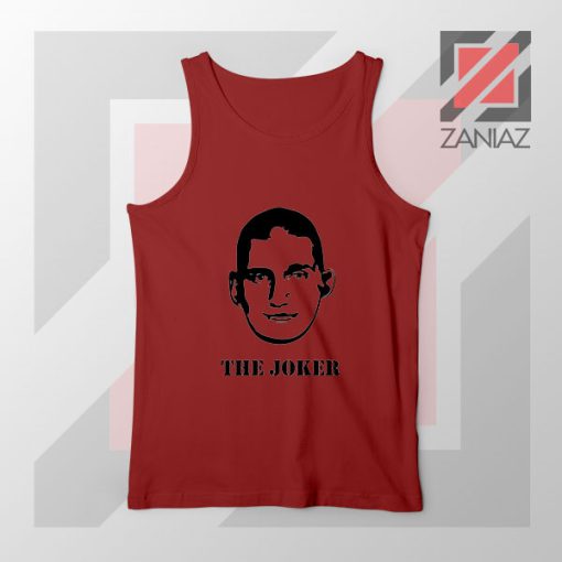 Nikola The Joker Design Red Tank Top