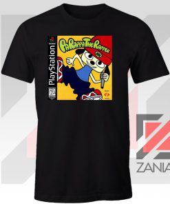 Parappa Playstation Graphic Black Tshirt