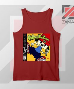 Parappa Playstation Graphic Red Tank Top