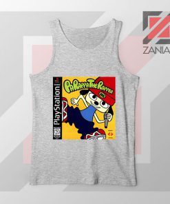 Parappa Playstation Graphic Sport Grey Tank Top