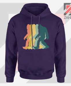 Rainbow Bigfoot Graphic Navy Blue Hoodie