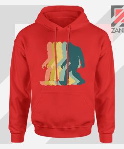 Rainbow Bigfoot Graphic Red Hoodie