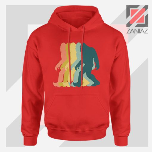 Rainbow Bigfoot Graphic Red Hoodie