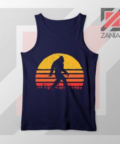 Sasquatch Silhouette Designs Navy Blue Tank Top