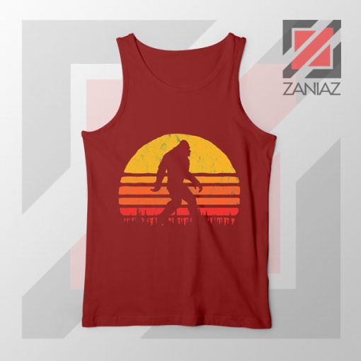 Sasquatch Silhouette DesignsRed Tank Top