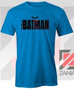 The Batman Dark Logo Film Blue Tshirt