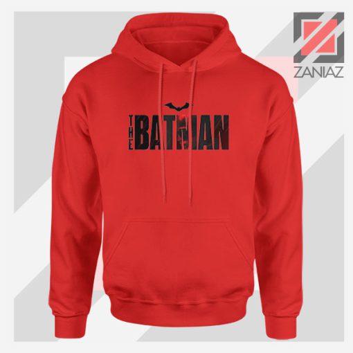 The Batman Dark Logo Film Red Hoodie