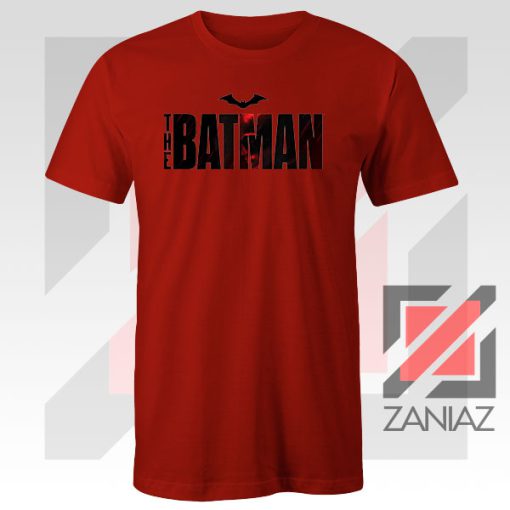 The Batman Dark Logo Film Red Tshirt