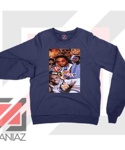 2 Welcome to The Party Pop Smoke Navy Sweater