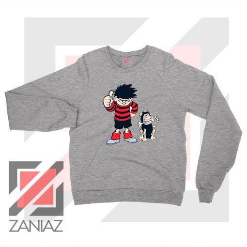 Get Gnasher Comedy Design Grey Sweatshirt