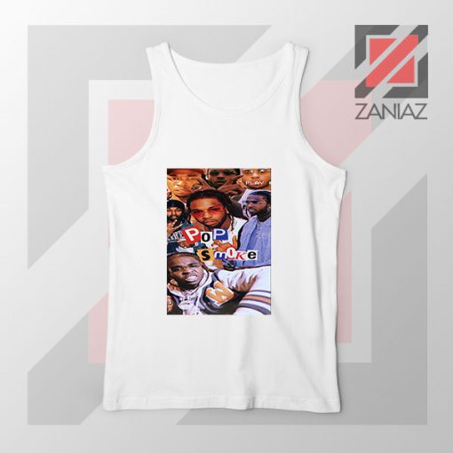 3 Welcome to The Party Pop Smoke White Tank Top