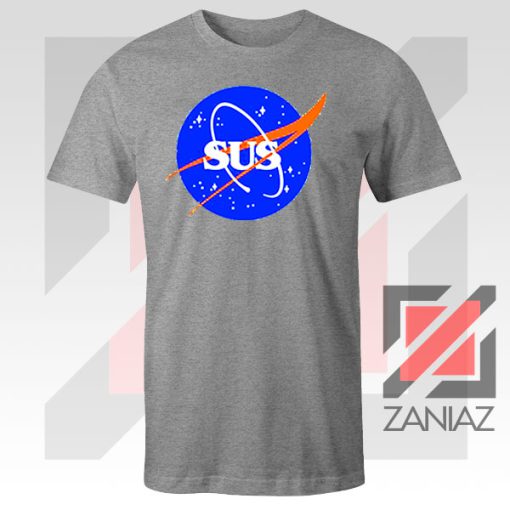 Among Us Game Nasa Parody Sport Grey Tshirt