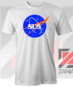 Among Us Game Nasa Parody White Tshirt