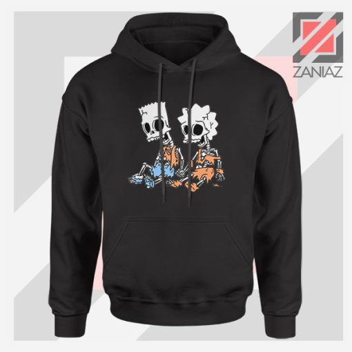 Bart and Lisa Skeletons Hoodie