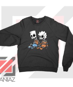 Bart and Lisa Skeletons Sweatshirt