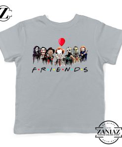 Best Icons Horror Friends Grey Kids Tshirt