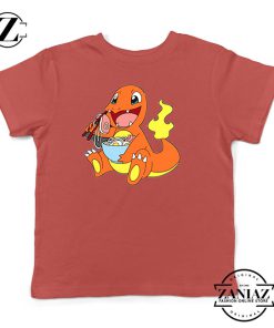 Charmander Noodle Ramen Red Youth Tee