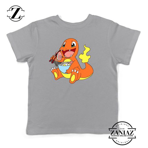 Charmander Noodle Ramen Sport Grey Youth Tee