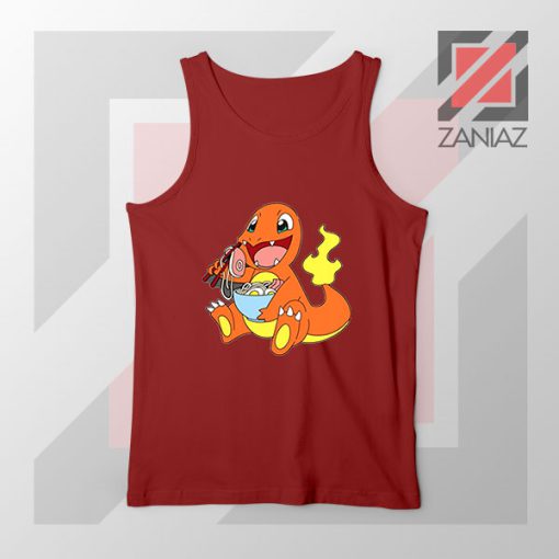 Charmander Ramen Noodle Red Tank Top