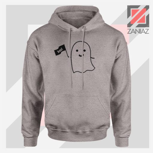 Cute Ghost Cozy Halloween Grey Jacket