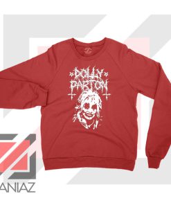 Dolly Parton Metal Design Red Sweater