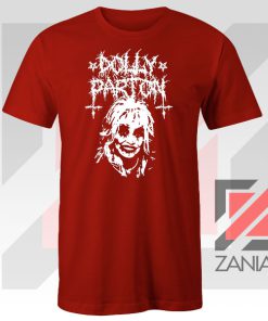 Dolly Parton Metal Design Red Tee