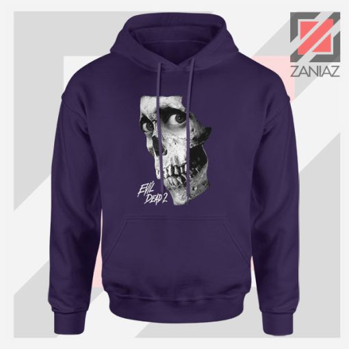 Evil Dead 2 Skull Poster Navy Blue Jacket
