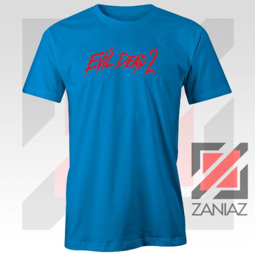 Evil Dead II 87 Logo Blue Tshirt