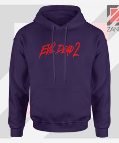 Evil Dead II 87 Logo Navy Blue Hoodie