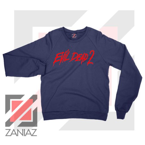 Evil Dead II 87 Logo Navy Blue Sweatshirt