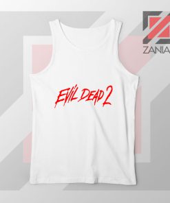 Evil Dead II 87 Logo White Tank Top