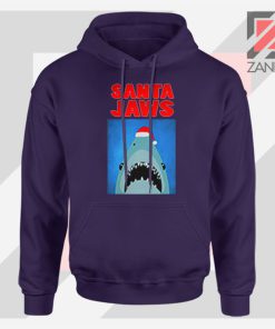 Father Christmas Jaws Parody Navy Blue Jacket