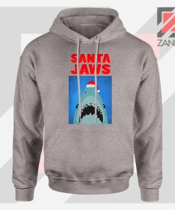 Father Christmas Jaws Parody Sport Grey Jacket