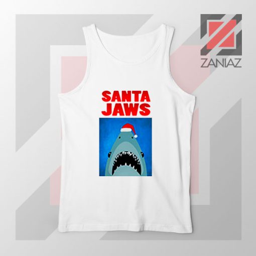 Father Christmas Jaws Parody Tank Top