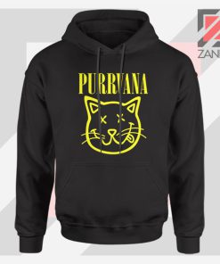 Funny Cat Parody Purrvana Hoodie