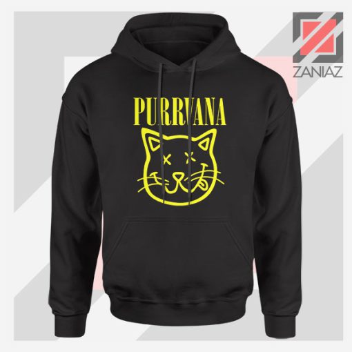 Funny Cat Parody Purrvana Hoodie