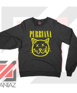 Funny Cat Parody Purrvana Sweater