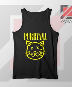 Funny Cat Parody Purrvana Tank Top