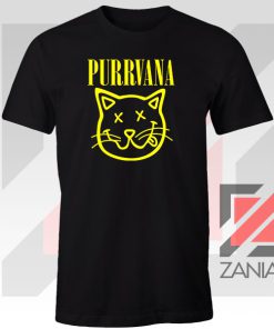 Funny Cat Parody Purrvana Tee