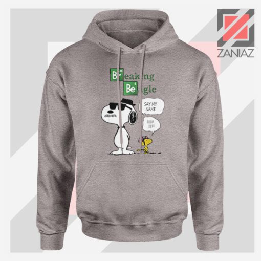 Funny Snoopy Say My Name Grey Hoodie