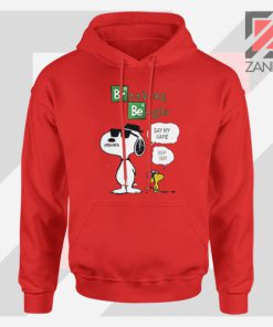 Funny Snoopy Say My Name Red Hoodie