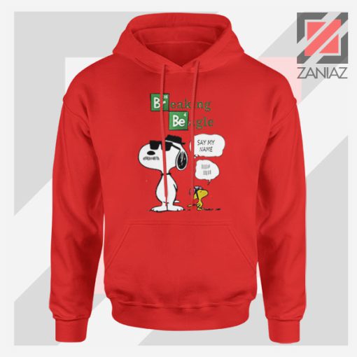 Funny Snoopy Say My Name Red Hoodie