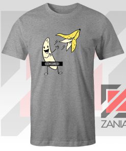 Get More Censored Banana Graphic Grey Tee